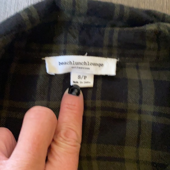 Green Plaid Flannel - Picture 2 of 3